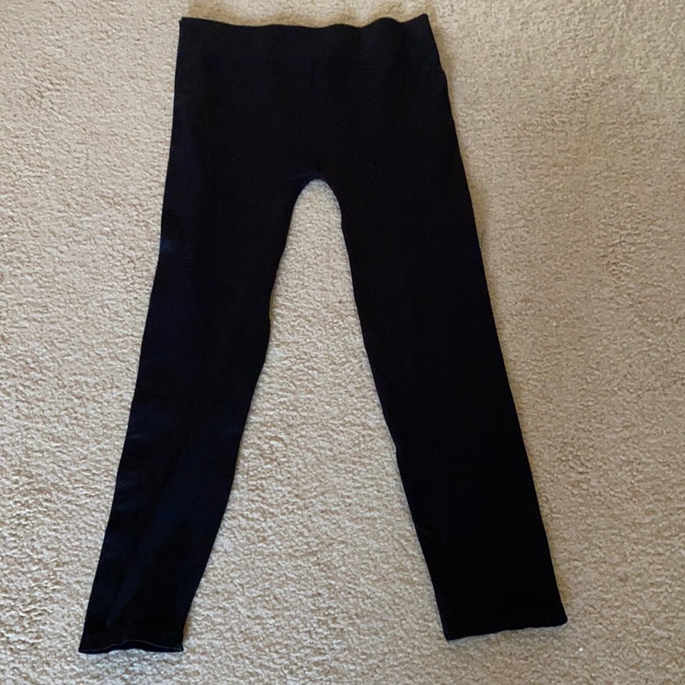 Black stretch leggings, size medium